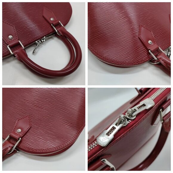 Louis Vuitton LV Hand Bag Alma BB red Epi 649-082125 - Picture 7 of 14